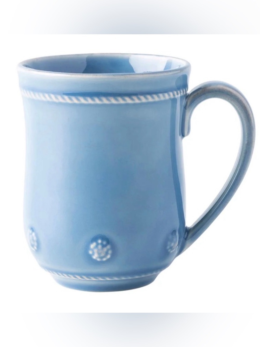 Juliska Berry & Thread Flared Mug in Chambray Blue (Set of 4)